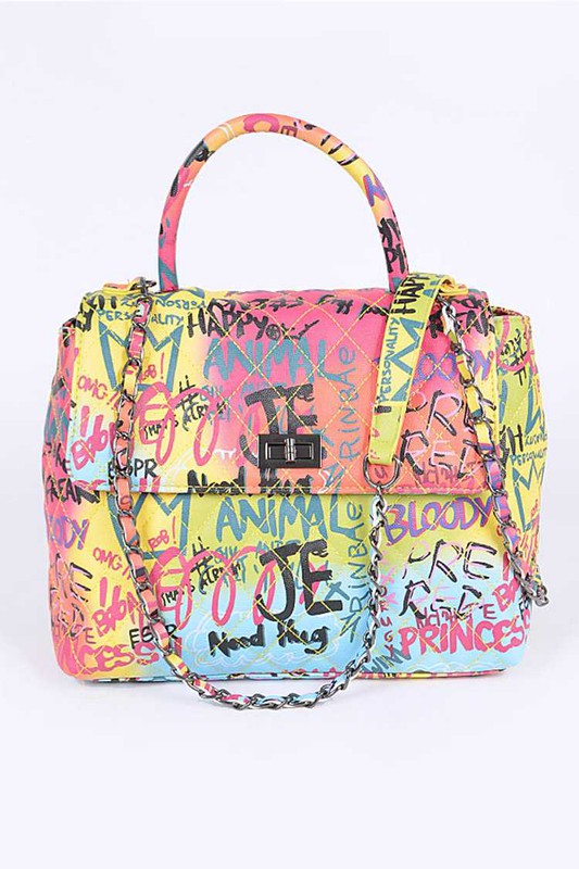 Graffiti Convertible Shoulder Bag