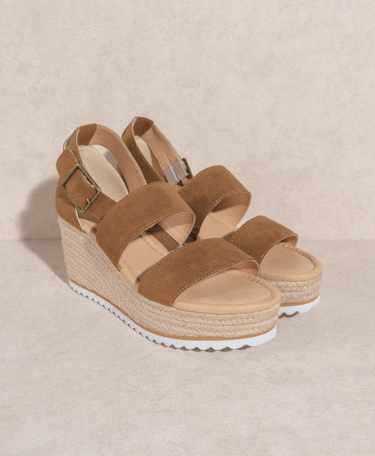 Double Strap Wedge Heel