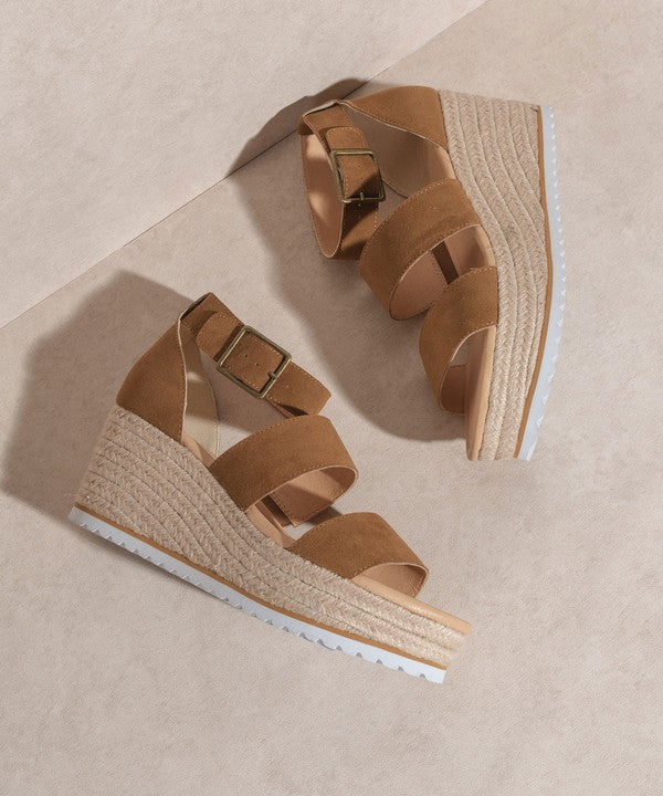 Double Strap Wedge Heel