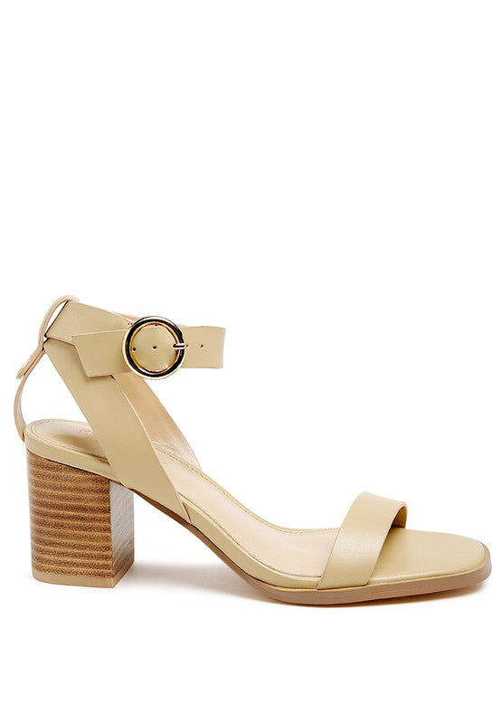 Dolp Stack Block Heels Sandals