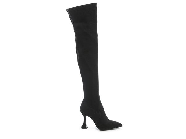 Brandy Over The Knee High Heeled  Boots