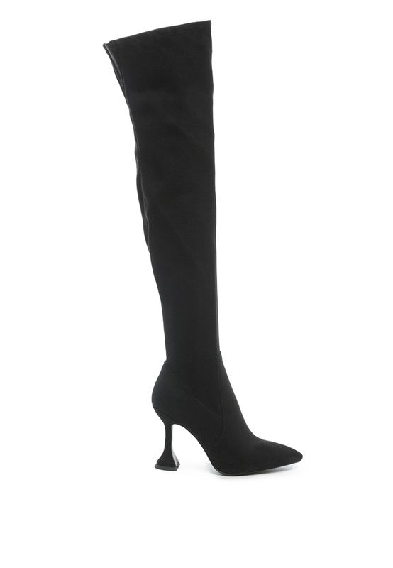 Brandy Over The Knee High Heeled  Boots