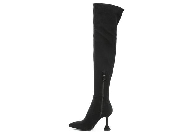 Brandy Over The Knee High Heeled  Boots