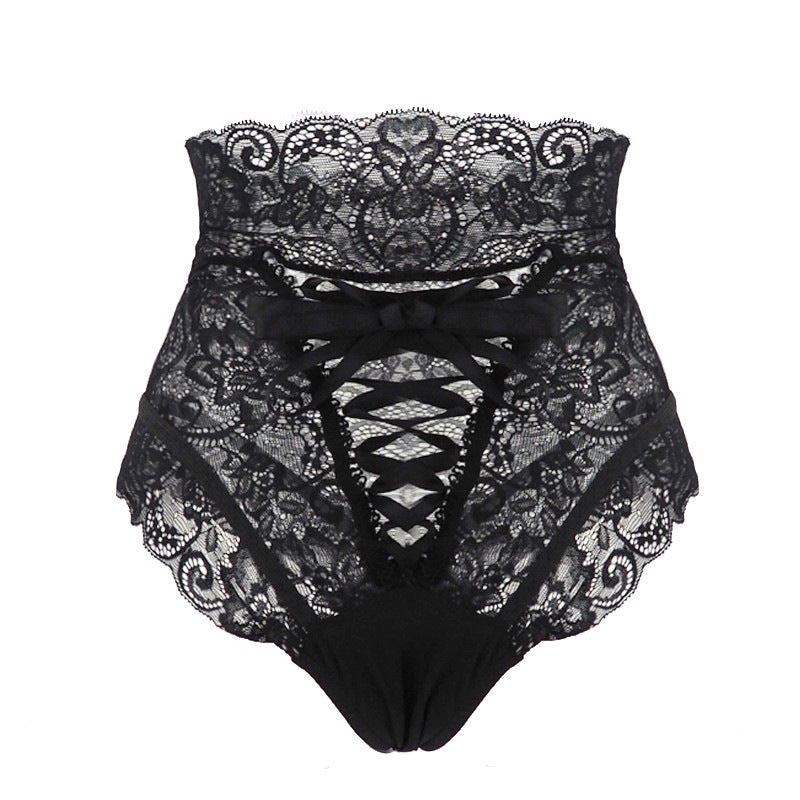 High Waist Lace Lingerie Underwear  (4 pack)