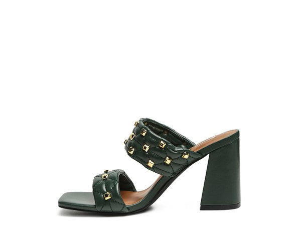 FISCHER BLOCK HEEL SANDALS