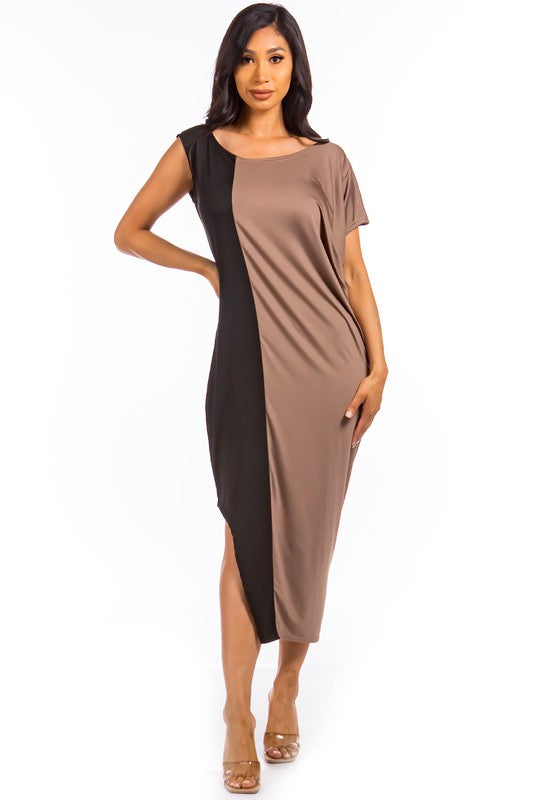 Nude Maxi Dress