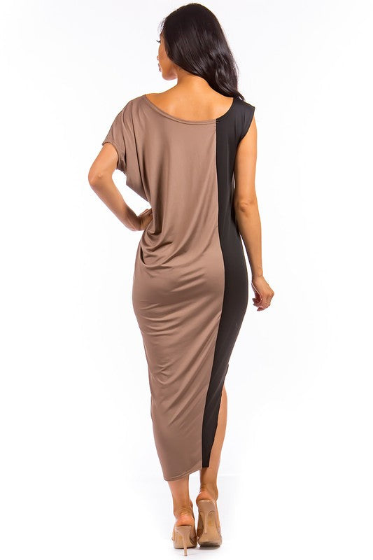 Nude Maxi Dress