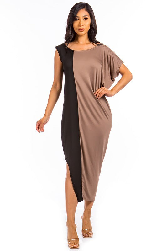 Nude Maxi Dress