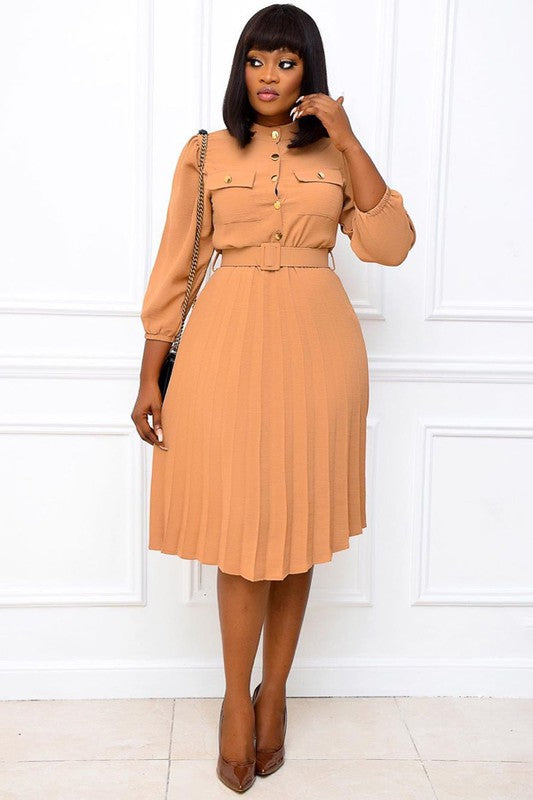 Black Midi Plus Size Dress