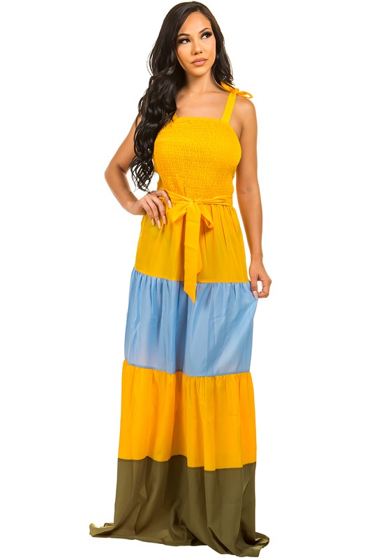 Yellow Summer Maxi Dress