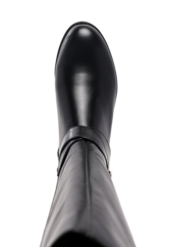 Women's Vegan Leather Riding Boots