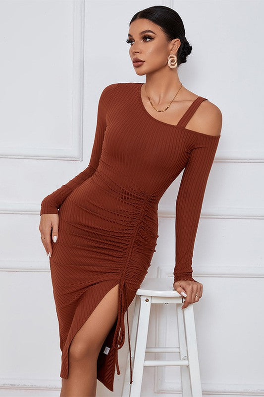 Brown Midi Dress