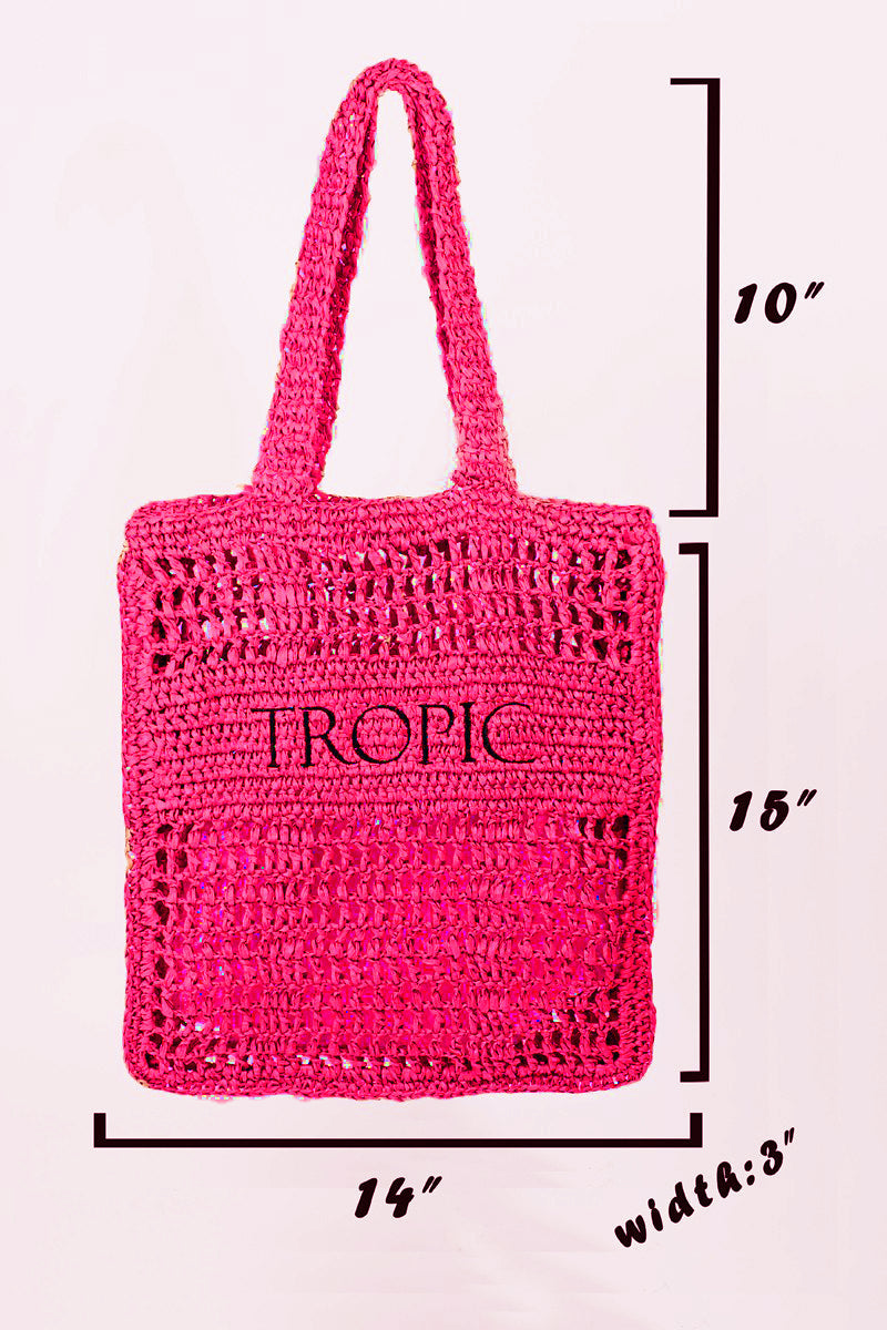 Cutout Graphic Tote Bag