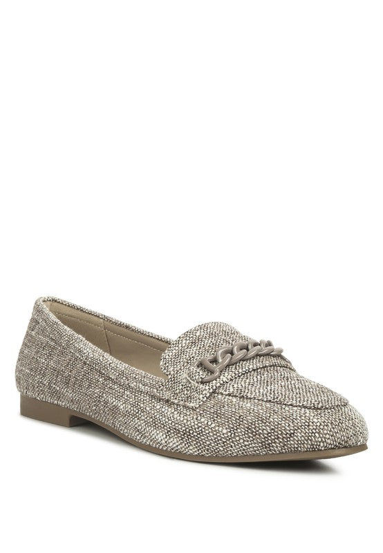 ABEERA Chain Embellished Loafers