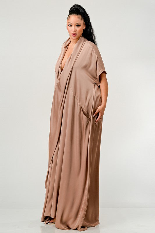 Luxe Drape Down Loose Fit Jumpsuit