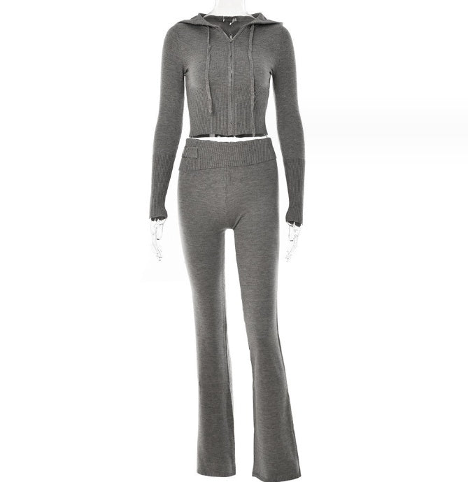 Hoodie Long Sleeve Sweater And Pants Set