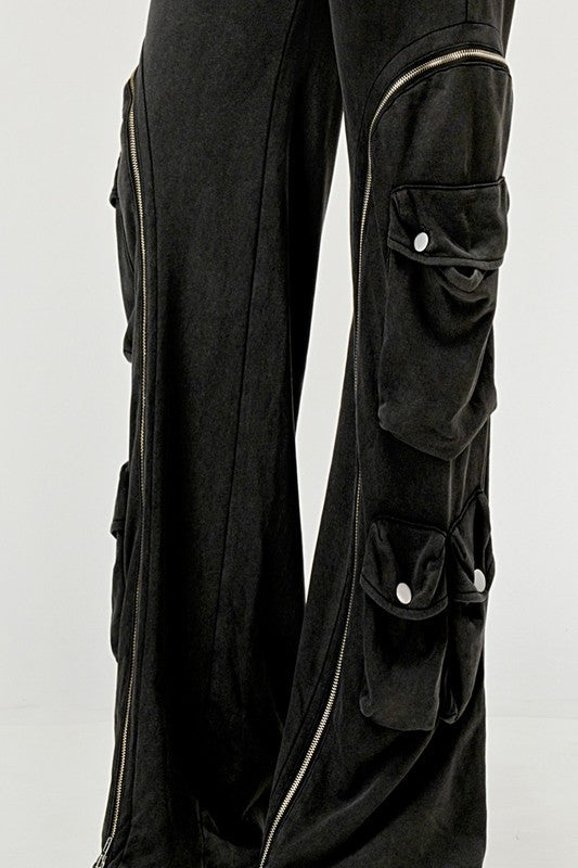 Moto Mystique Black Jumpsuit