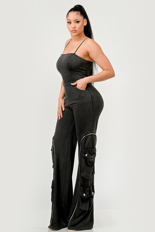 Moto Mystique Black Jumpsuit