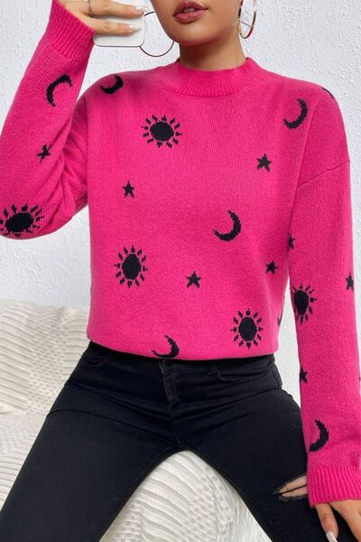 Hot Pink Cashmere Jumper for women