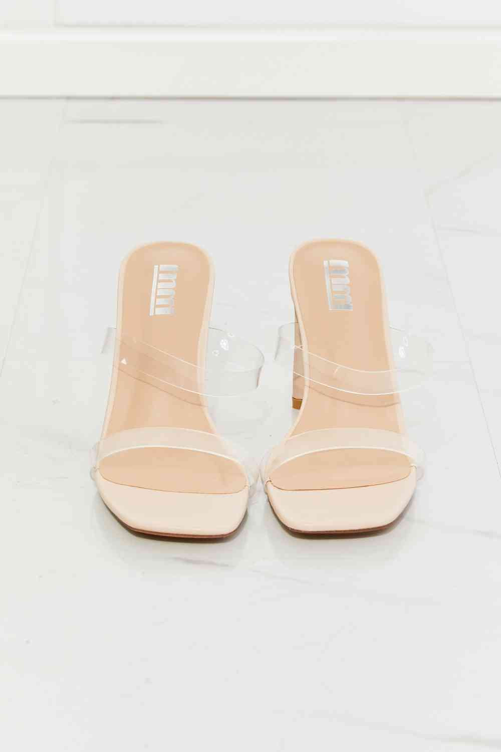 Transparent Block Heel Sandal