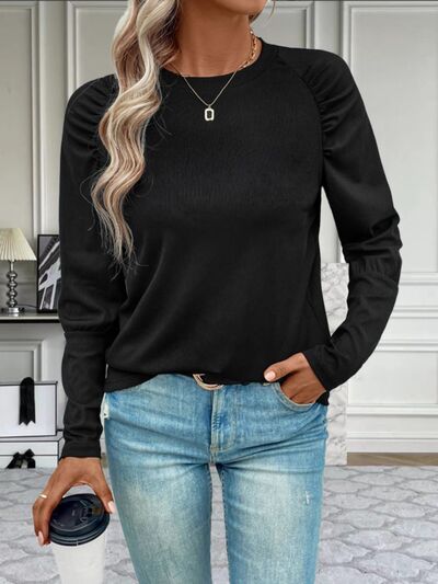 Round Neck Long Sleeve T-Shirt