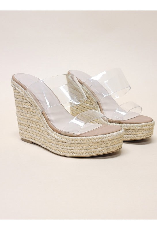 Bigfan Wedges mules