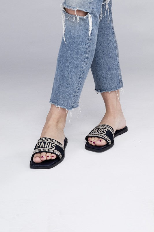 ST Barts Flat Slide Sandals