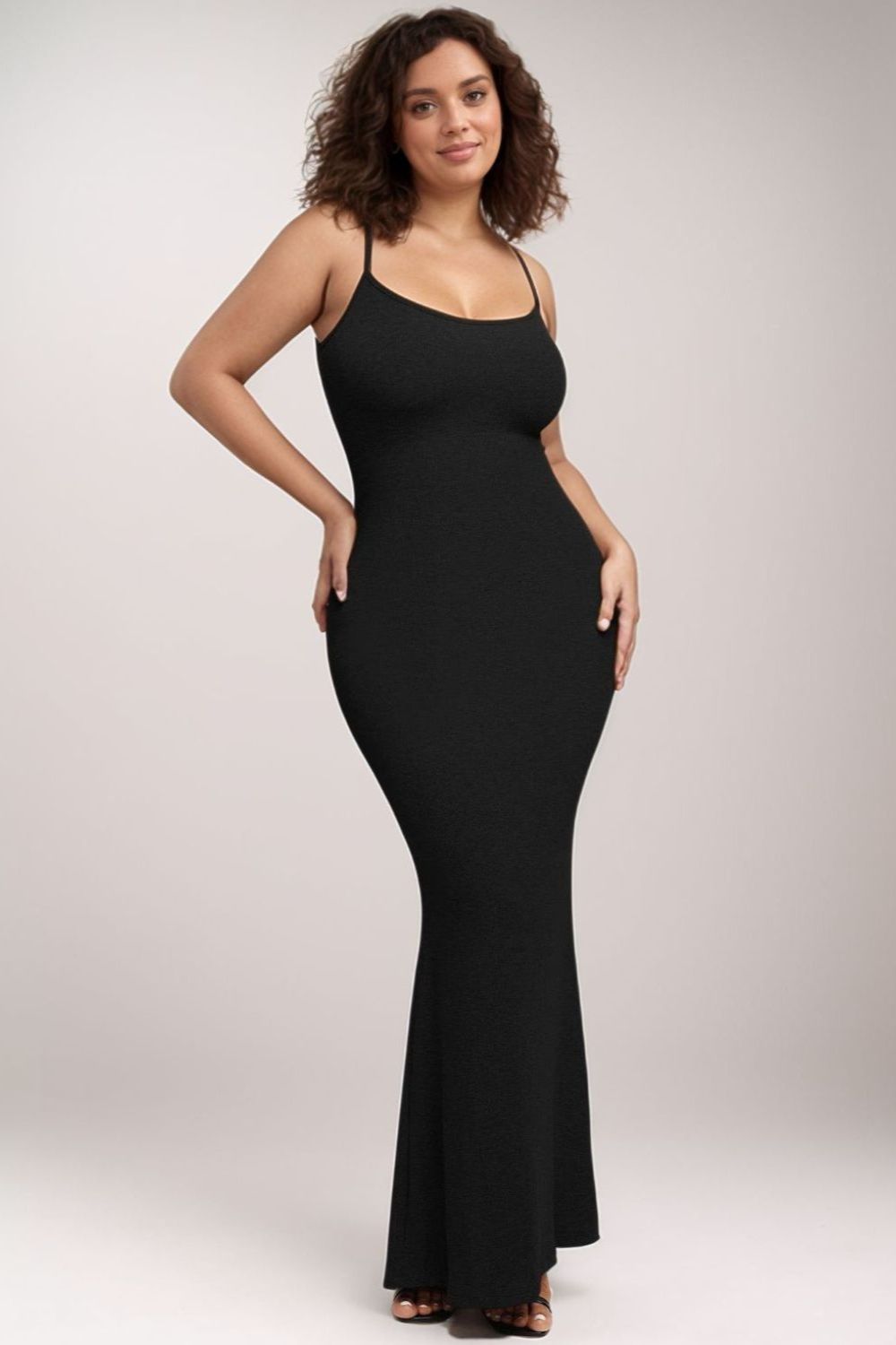 Ladies Built-In Shapewear Sleeveless Maxi Dress