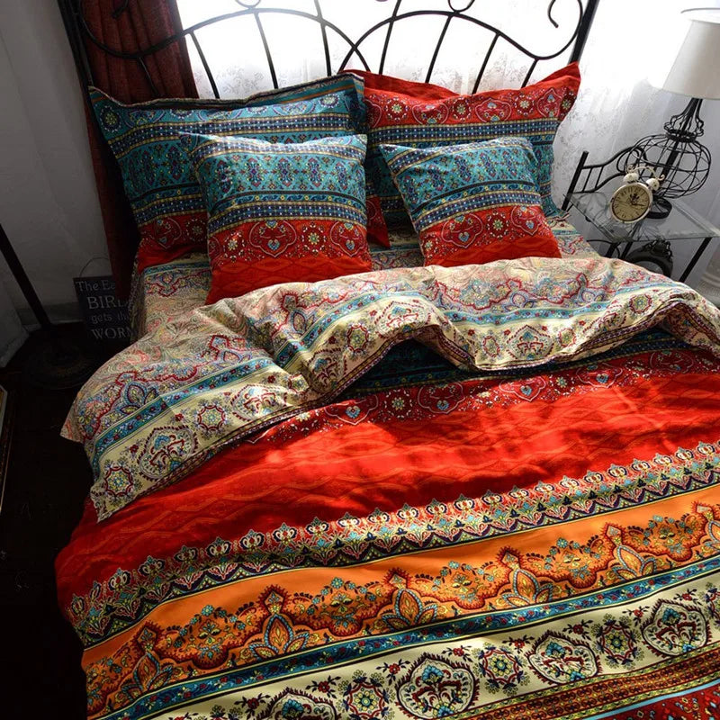 Bohemian 3D Mandala Duvet Cover 3 Piece Set