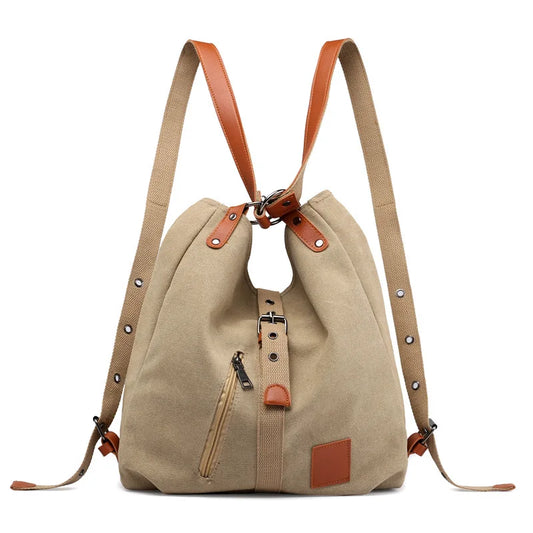 Canvas Women Multifunction Women Back Pack Bag