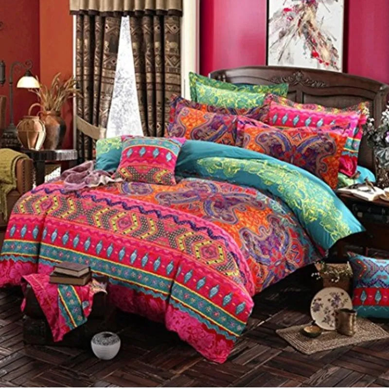 Bohemian 3D Mandala Duvet Cover 3 Piece Set