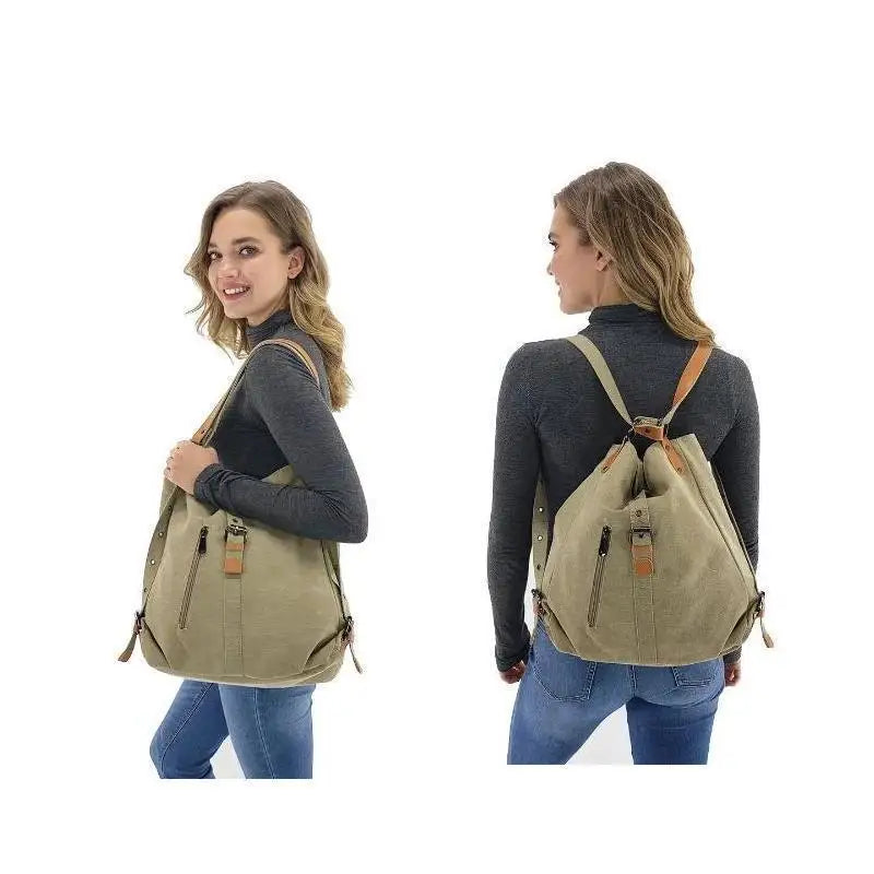 Canvas Women Multifunction Women Back Pack Bag