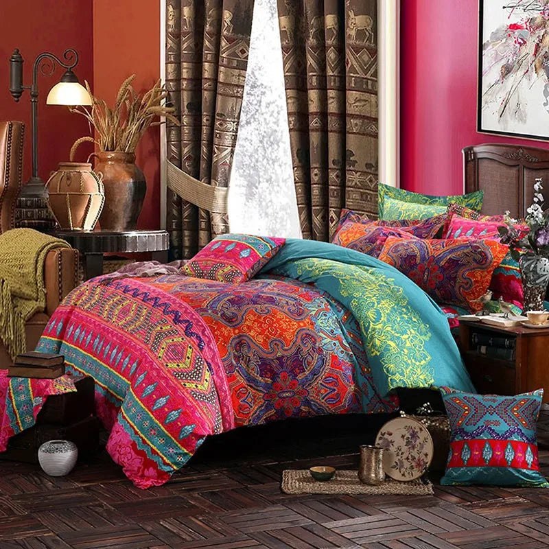 Bohemian 3D Mandala Duvet Cover 3 Piece Set