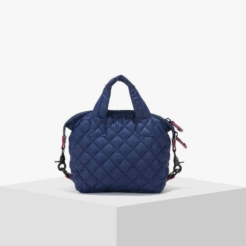 Down Padded Quilted Shoulder Tote Handbags