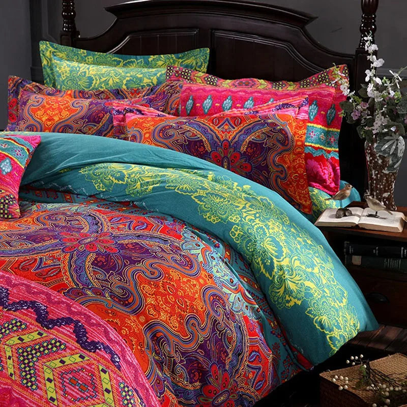 Bohemian 3D Mandala Duvet Cover 3 Piece Set