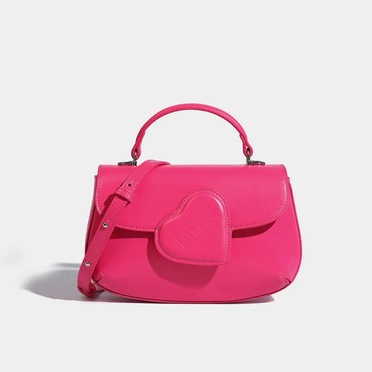 Heart Flap Mini Crossbody Bag