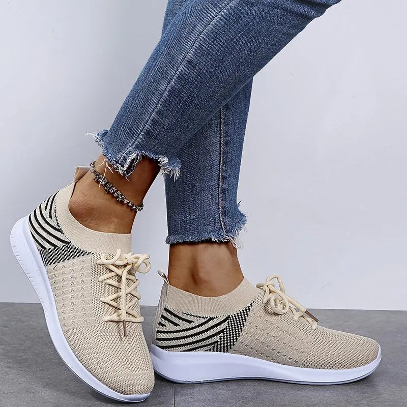 Breathable Mesh Platform Sneakers