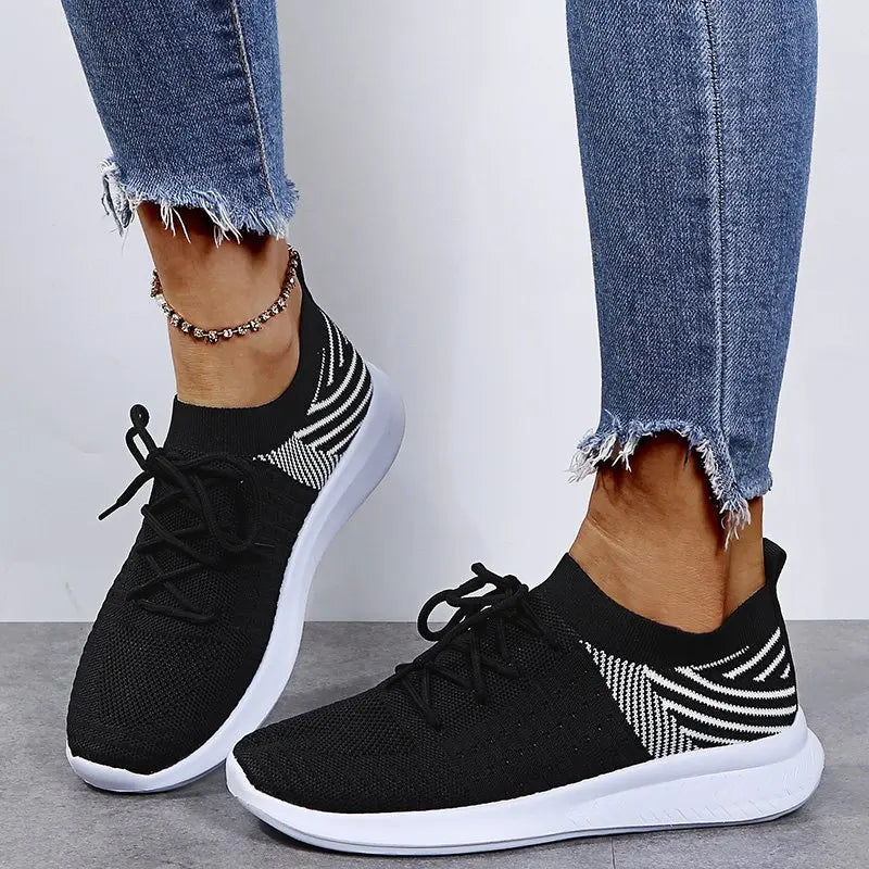 Breathable Mesh Platform Sneakers