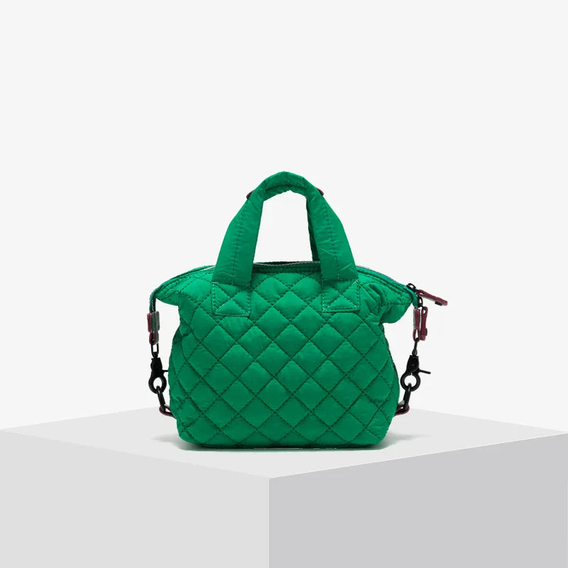 Down Padded Quilted Shoulder Tote Handbags