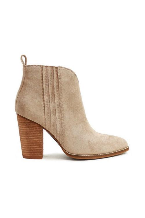 Western Suede Ankle Booties