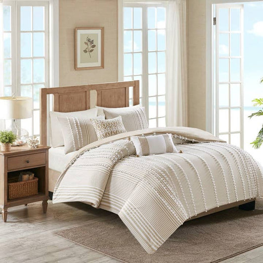 Tufted Chenille 3-Piece Duvet Cover Set