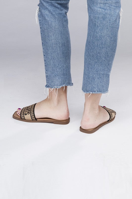 ST Barts Flat Slide Sandals