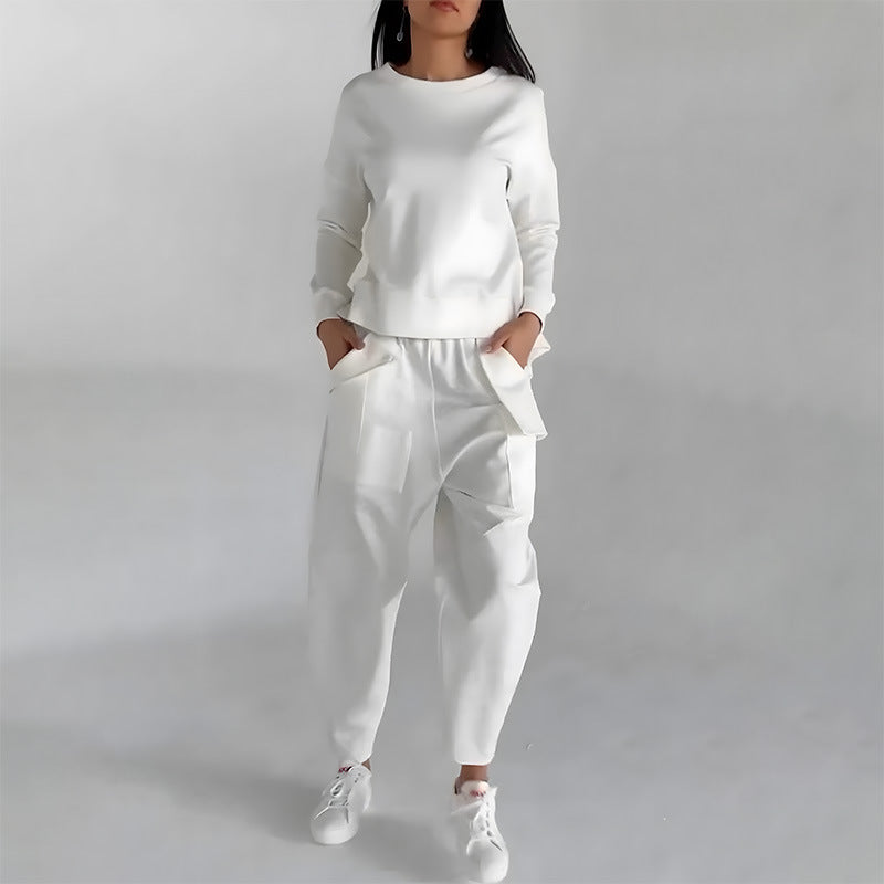 Womens Long Sleeve Sweatsuit Lounge Wear Set