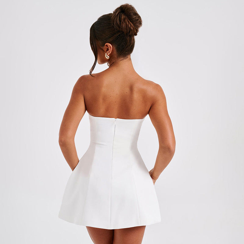 Backless Slim Tube Mini Dress