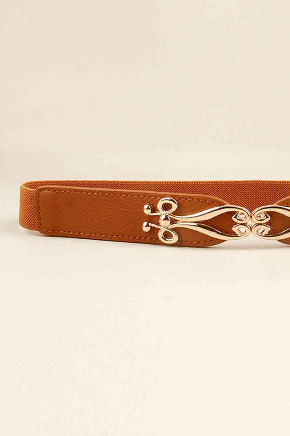 Alloy Buckle Elastic Belt