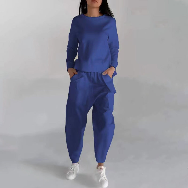 Womens Long Sleeve Sweatsuit Lounge Wear Set