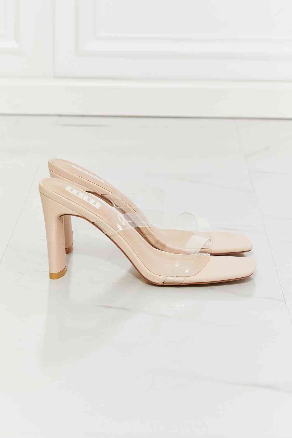 Transparent Block Heel Sandal