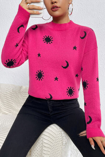 Hot Pink Cashmere Jumper for women